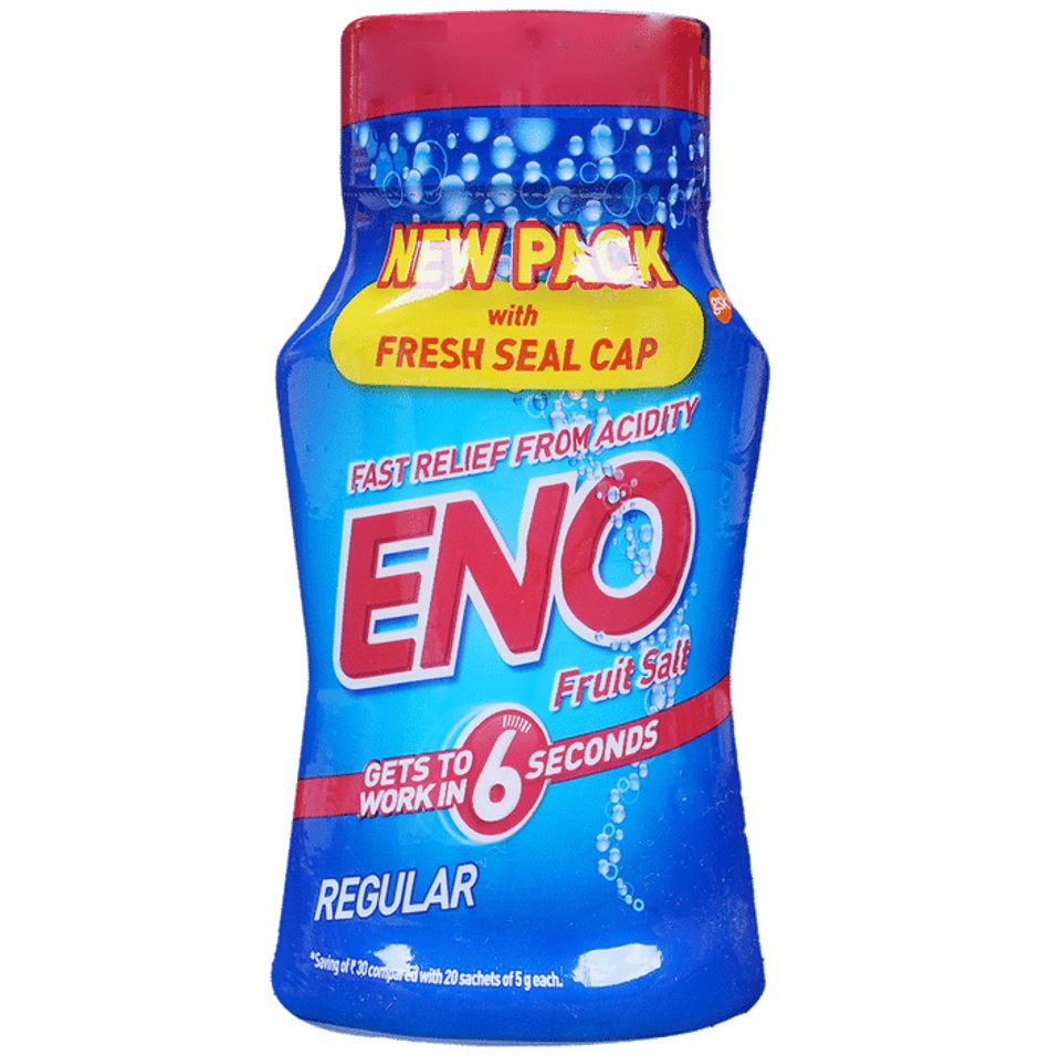 ENO Ayurvedic Antacid, Gets to Work in 6 Secs for Instant Acidity Relief -100g Jar