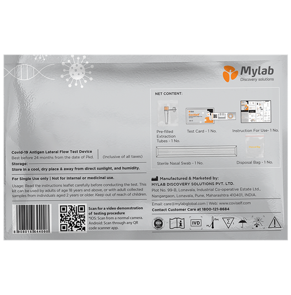 CoviSelf COVID-19 Antigen lateral Flow Test Device