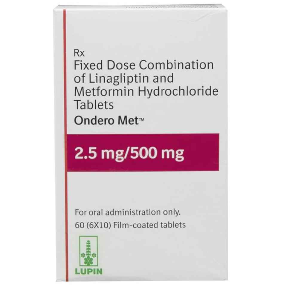 Ondero Met 2.5mg/500mg Tablet