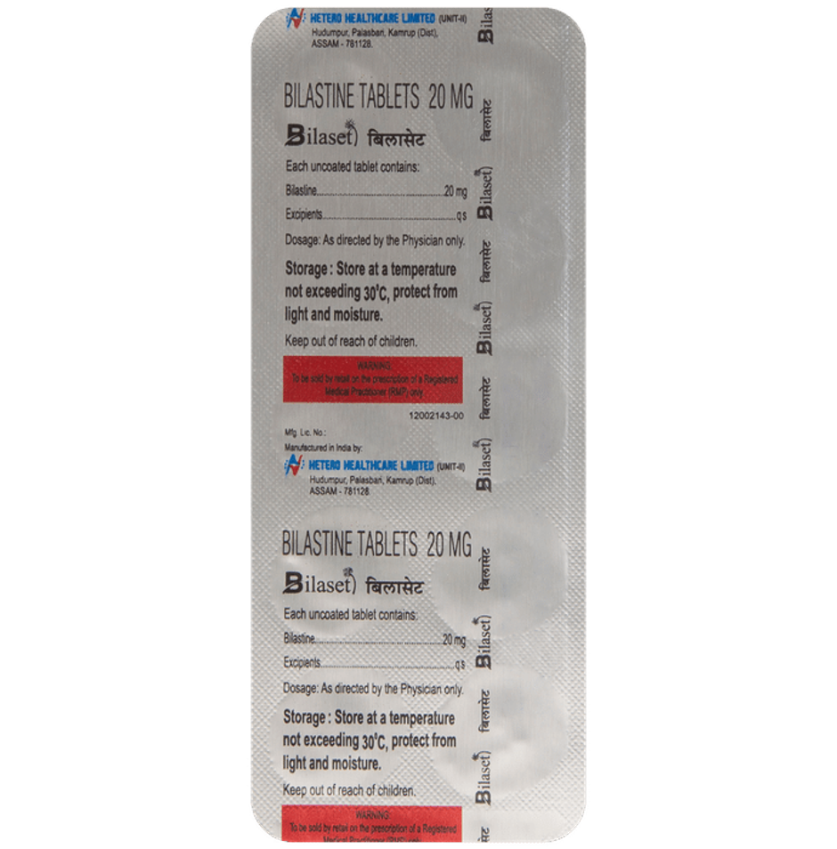 Bilaset 20Mg Tablet
