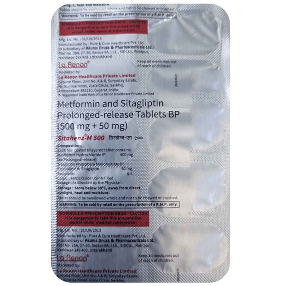 Sitahenz-M 500 Tablet PR