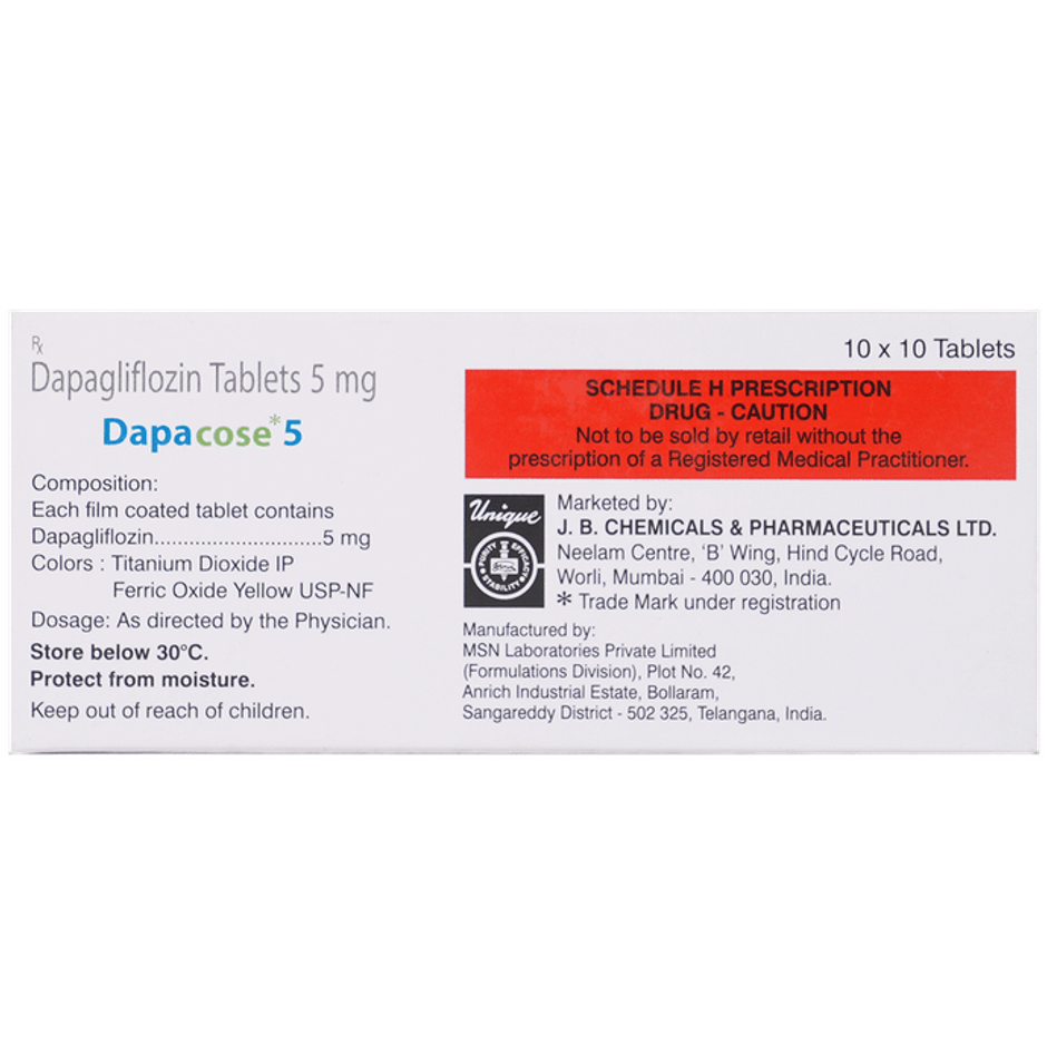 Dapacose 5 Tablet