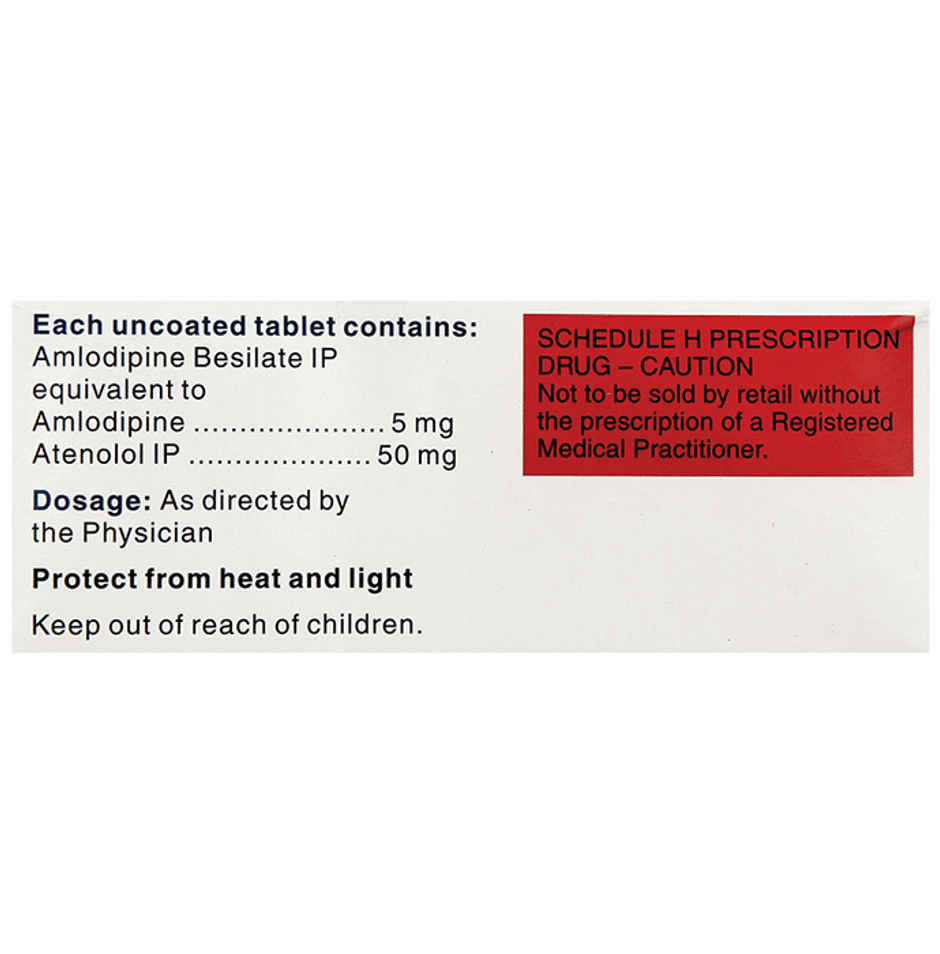 Amlip AT 50mg/5mg Tablet