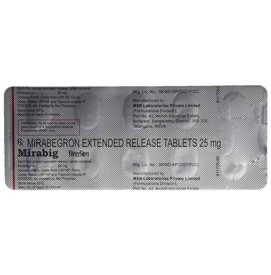Mirabig 25mg Tablet ER