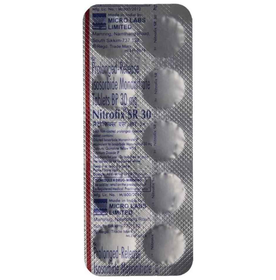 Nitrofix SR 30 Tablet PR