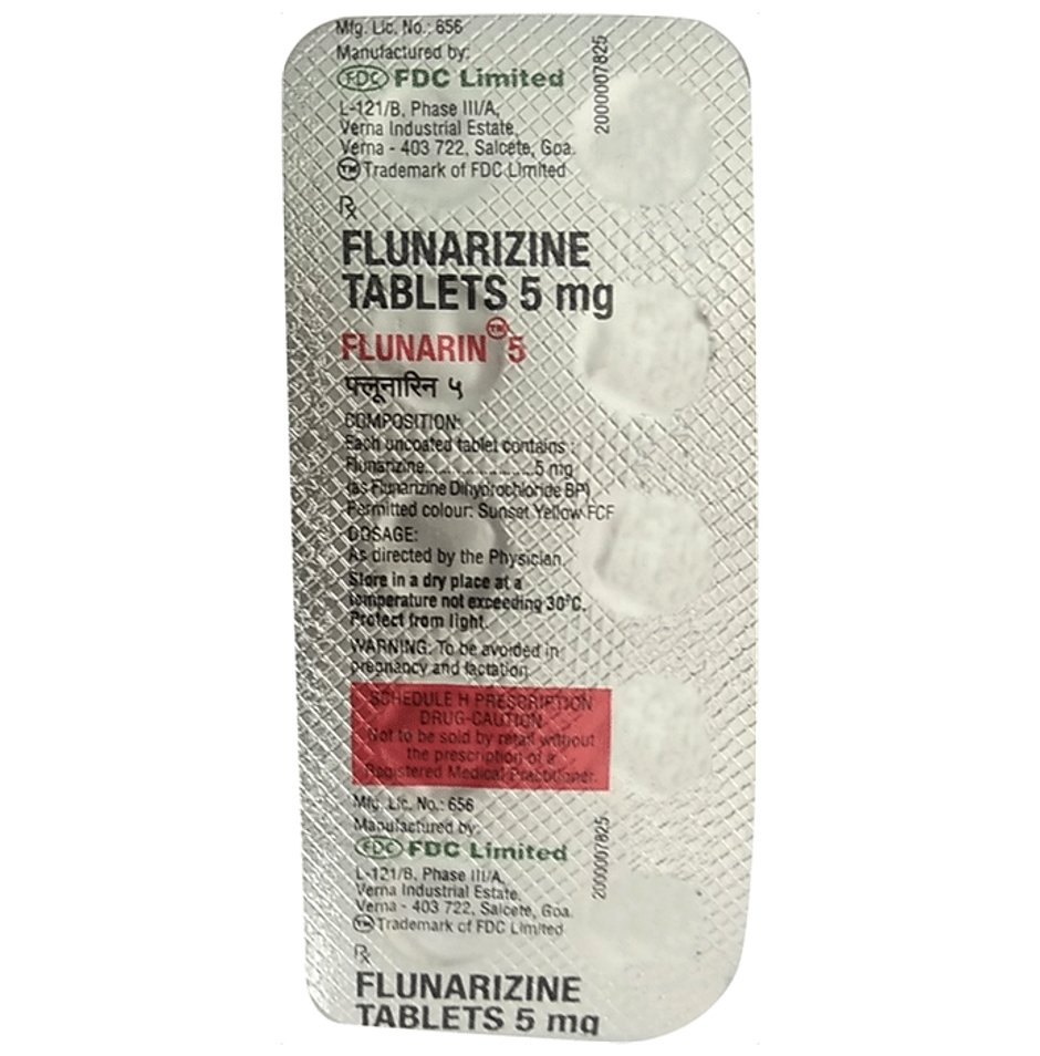 Flunarin 5 Tablet