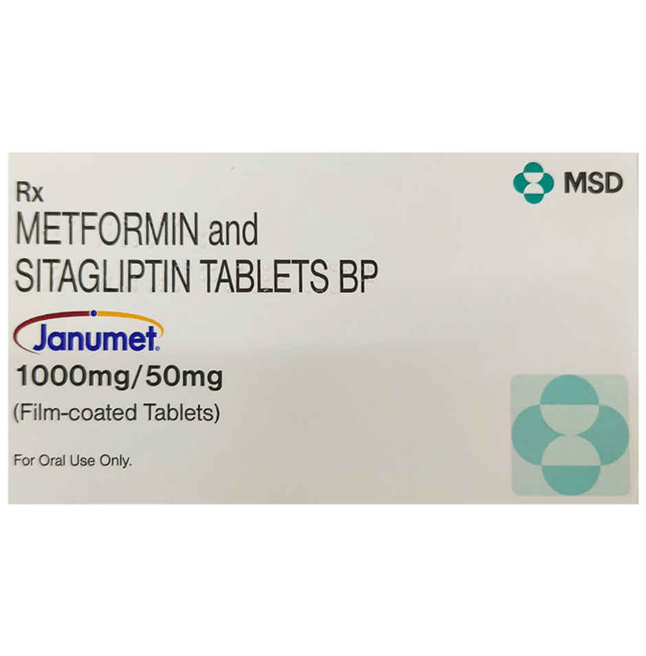 Janumet 1000mg/50mg Tablet