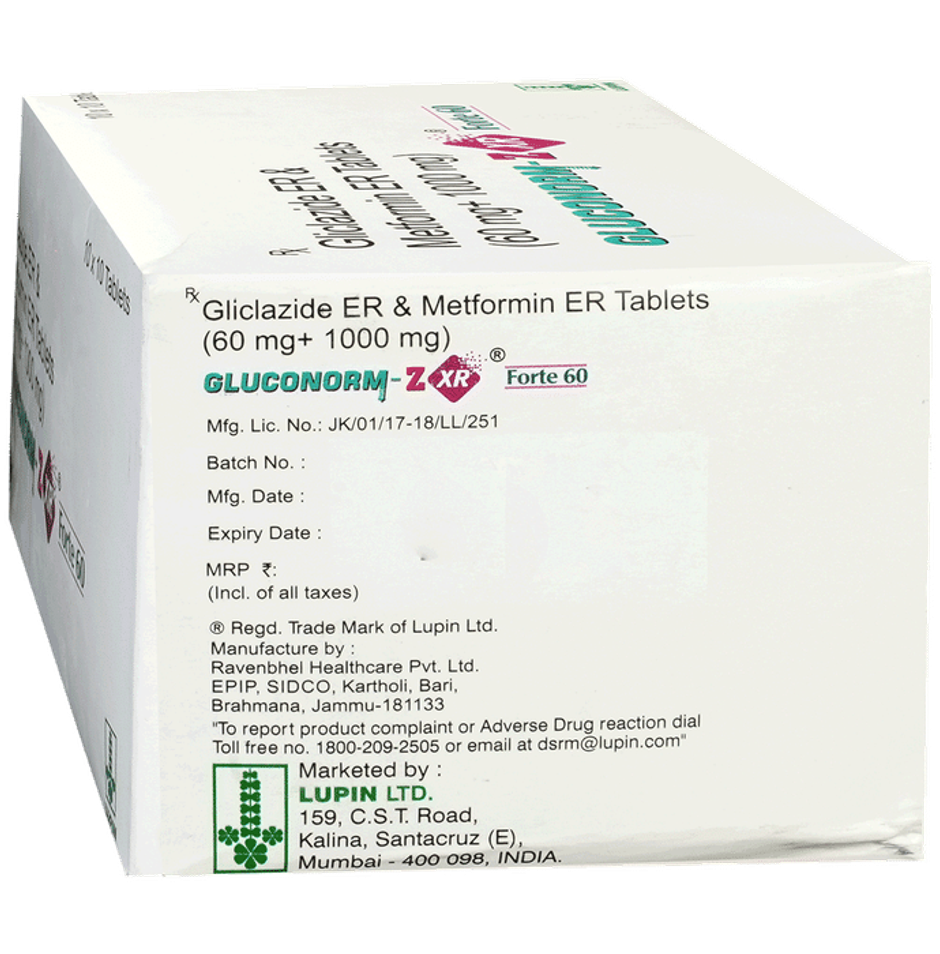 Gluconorm-Z XR Forte 60 Tablet