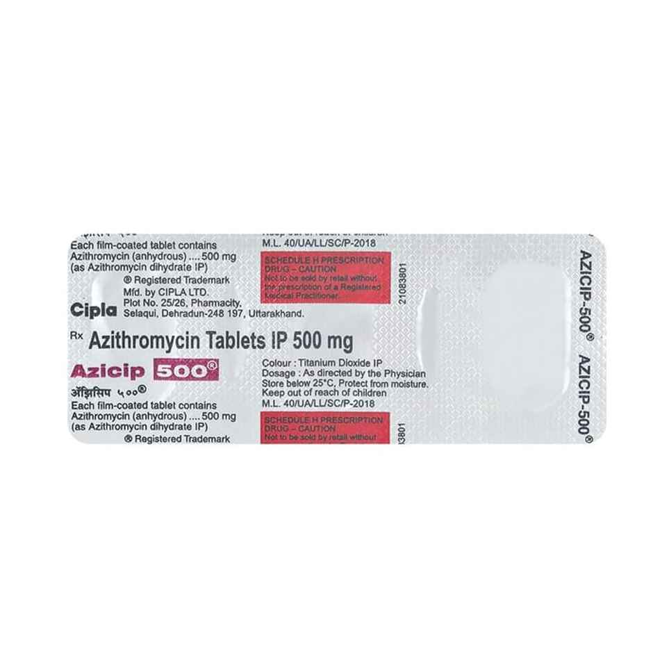 Azicip 500 Tablet