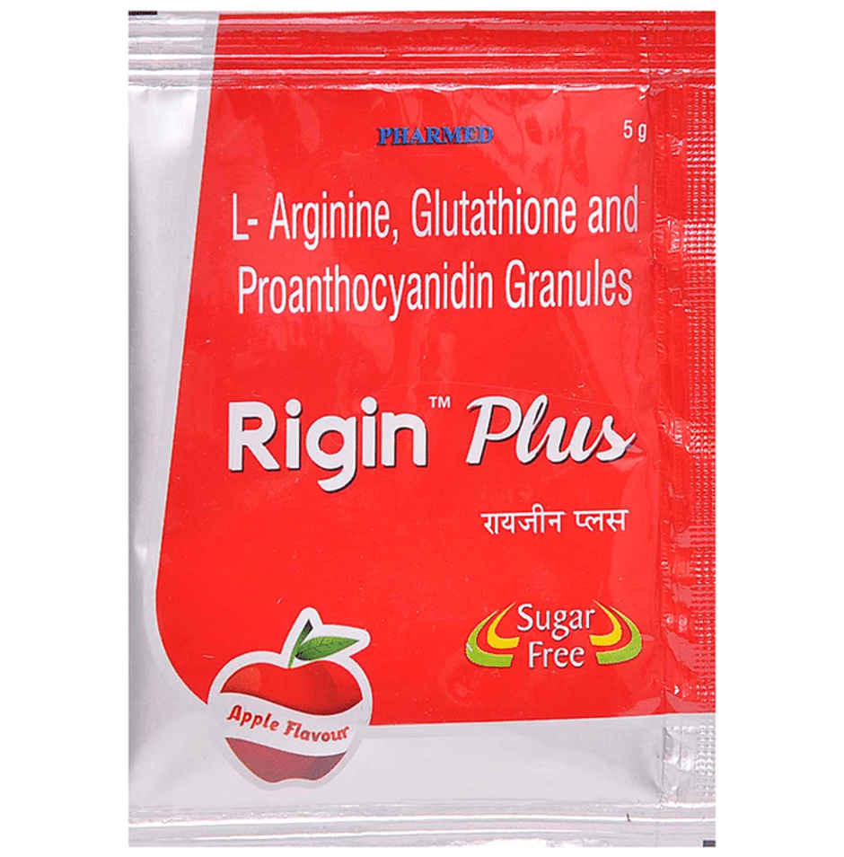 Rigin Plus Apple Flavour Sugar Free Granules