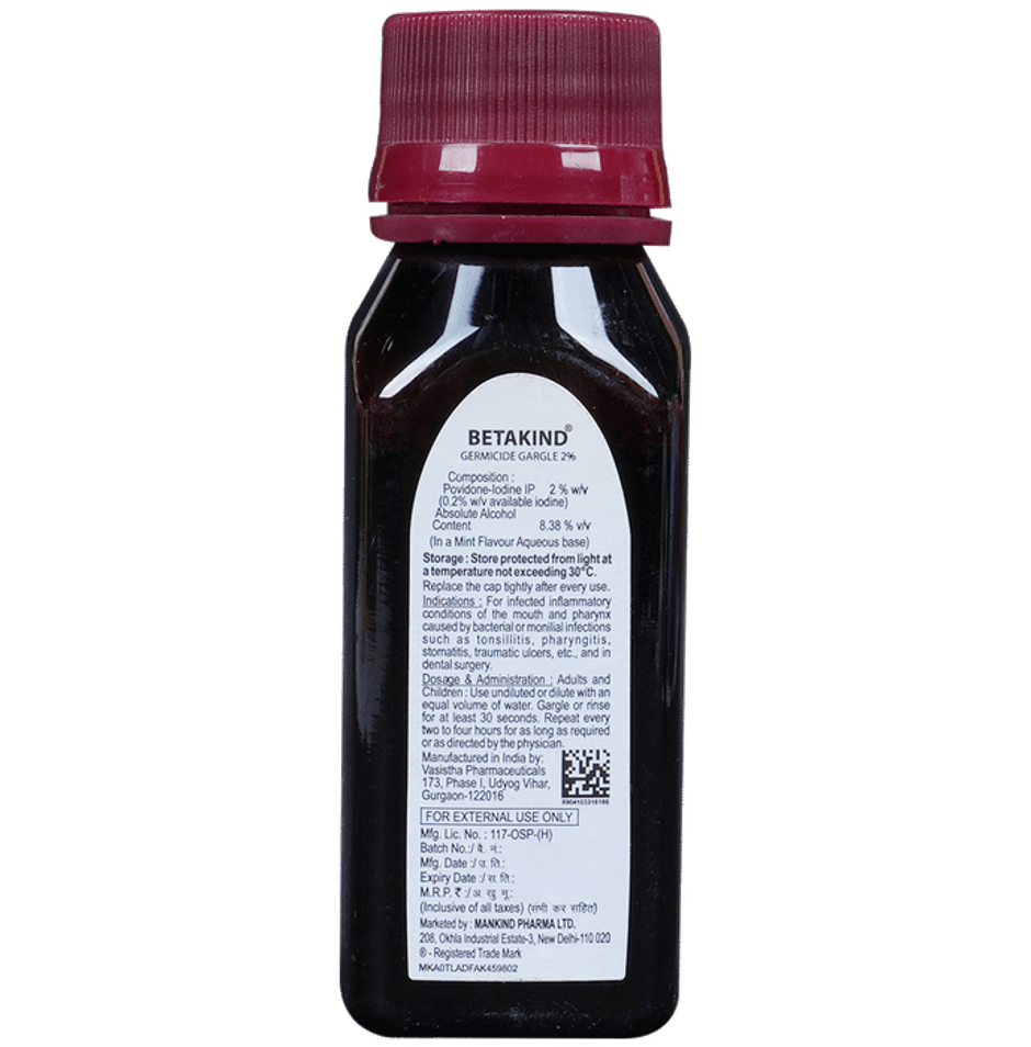 Betakind Germicide Mint Flavour Gargle