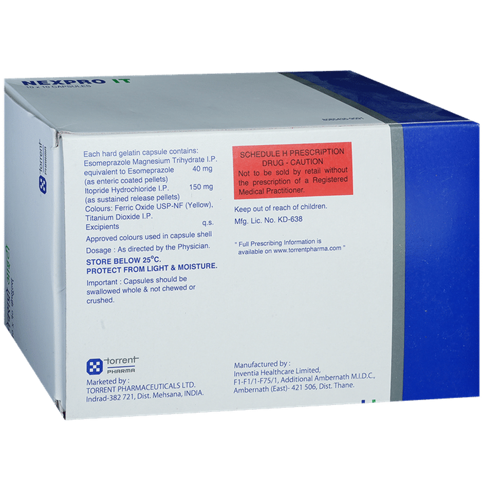 Nexpro IT 40mg+150mg Capsule SR