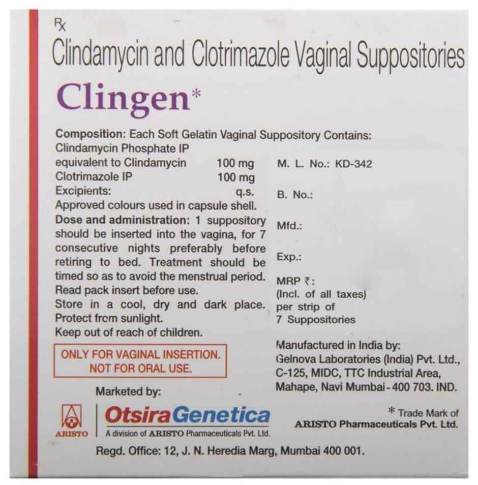 Clingen Vaginal Suppository