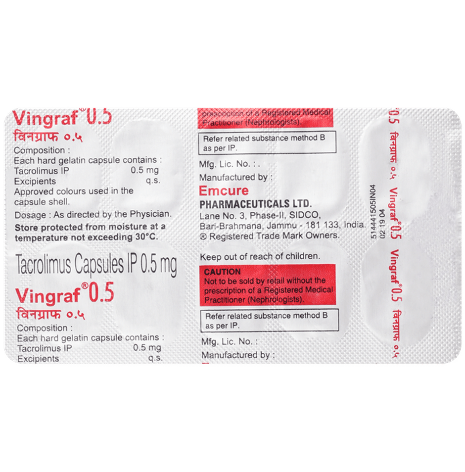 Vingraf 0.5 Capsule