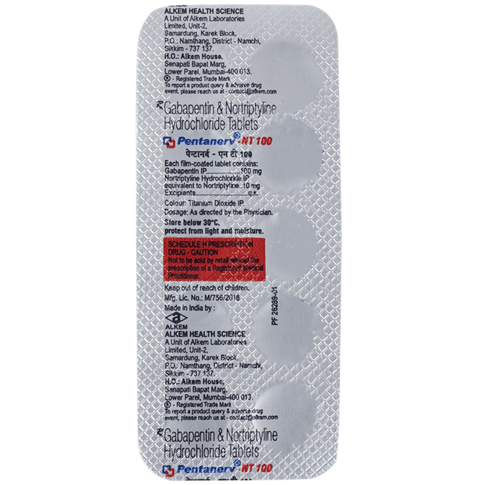 Pentanerv-NT 100/10mg Tablet