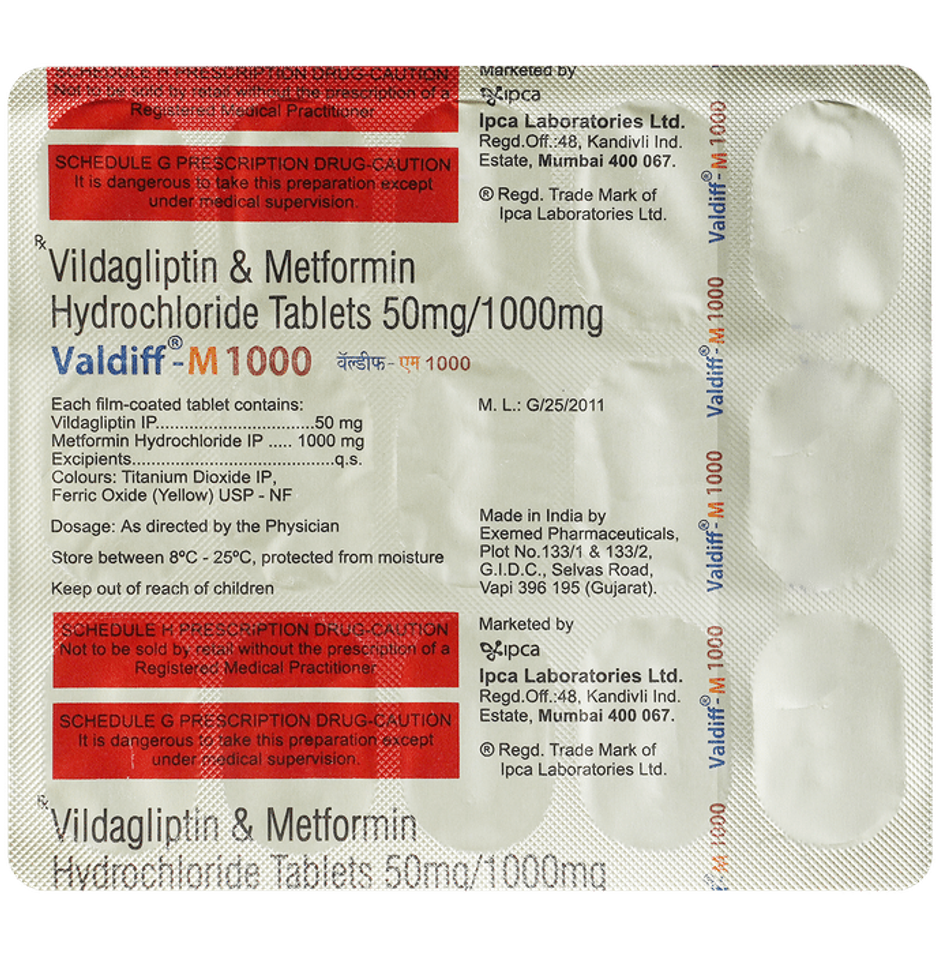 Valdiff-M 1000 Tablet