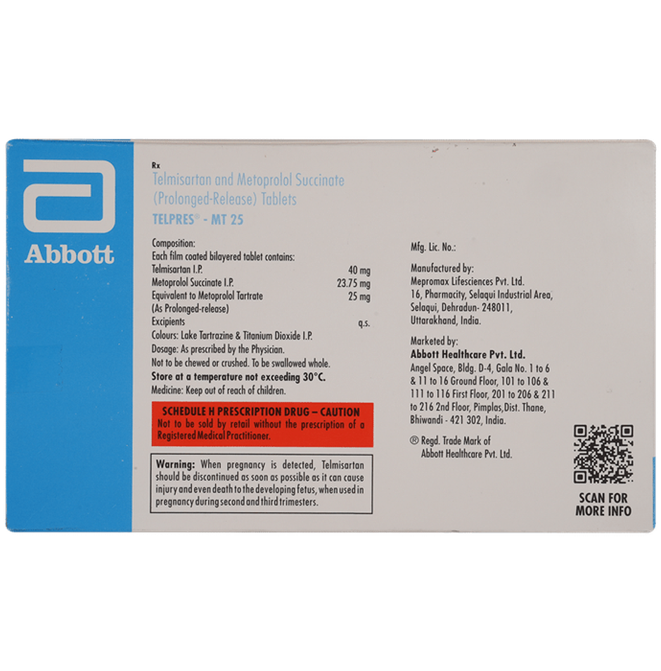 Telpres-MT 25 Tablet PR