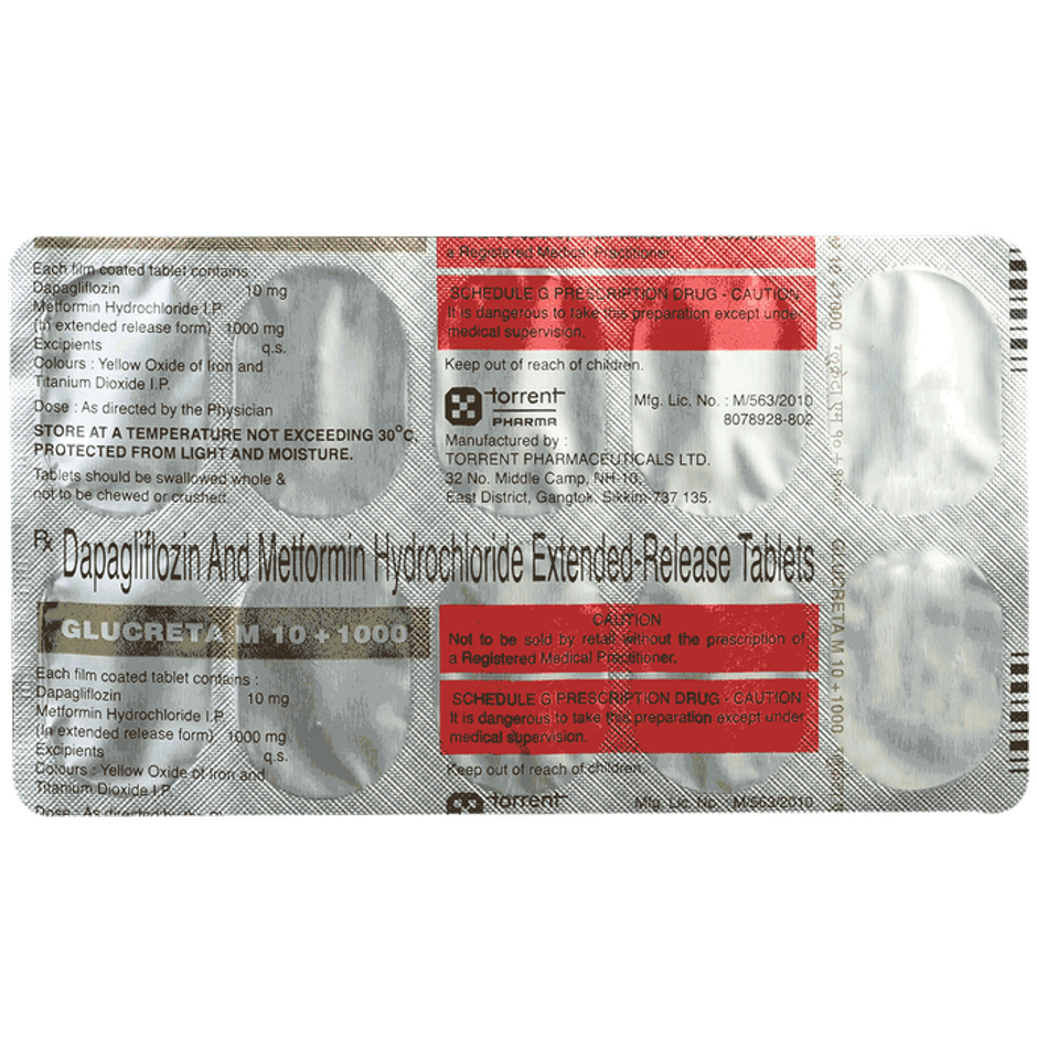 Glucreta M 10+1000 Tablet ER