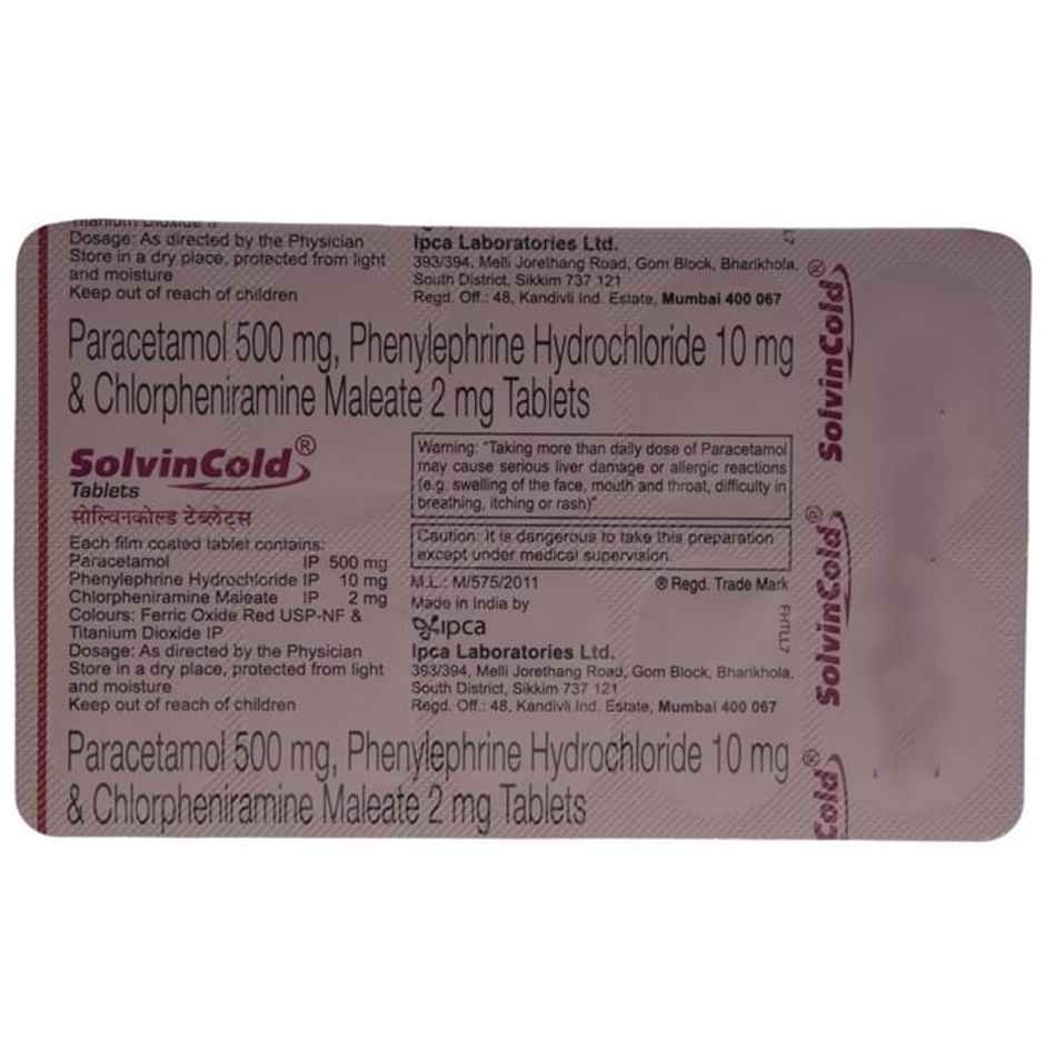 Solvin Cold Tablet