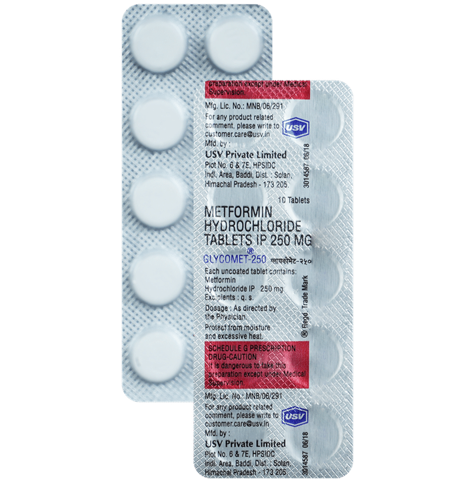Glycomet-250 Tablet