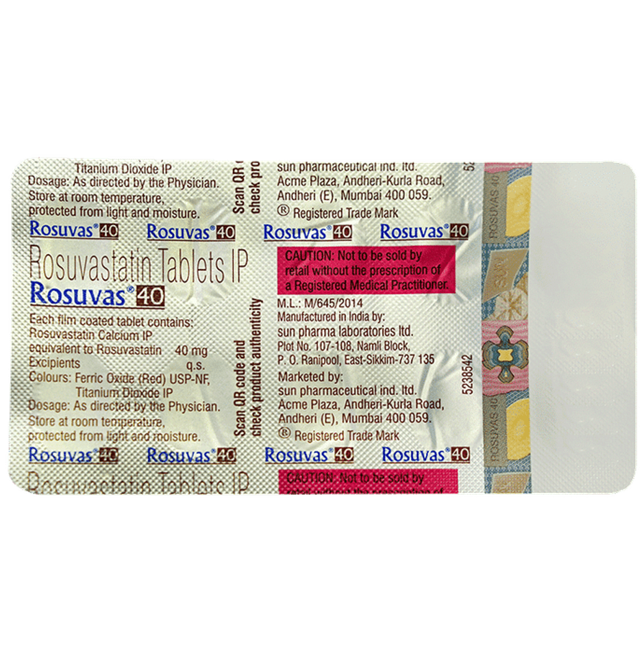 Rosuvas 40 Tablet