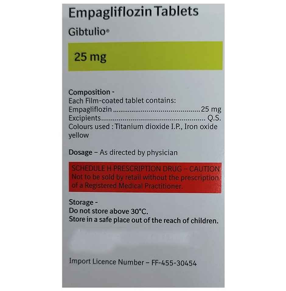 Gibtulio 25mg Tablet