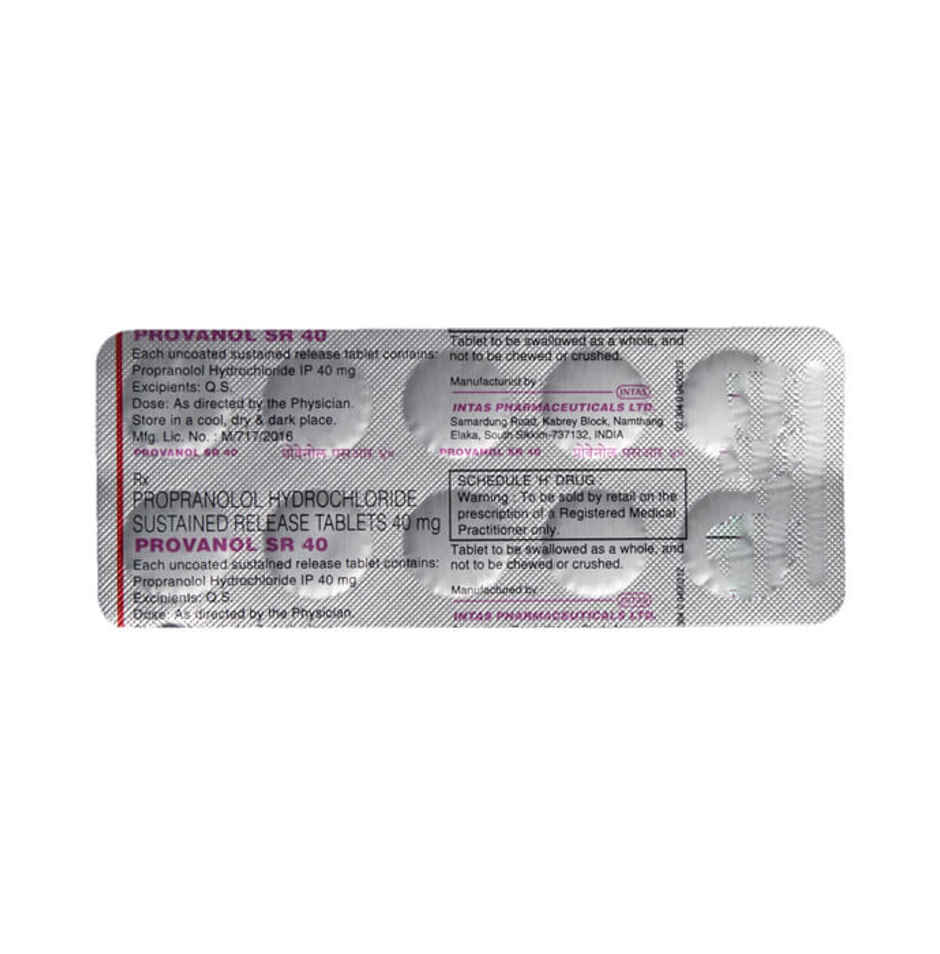 Provanol SR 40 Tablet
