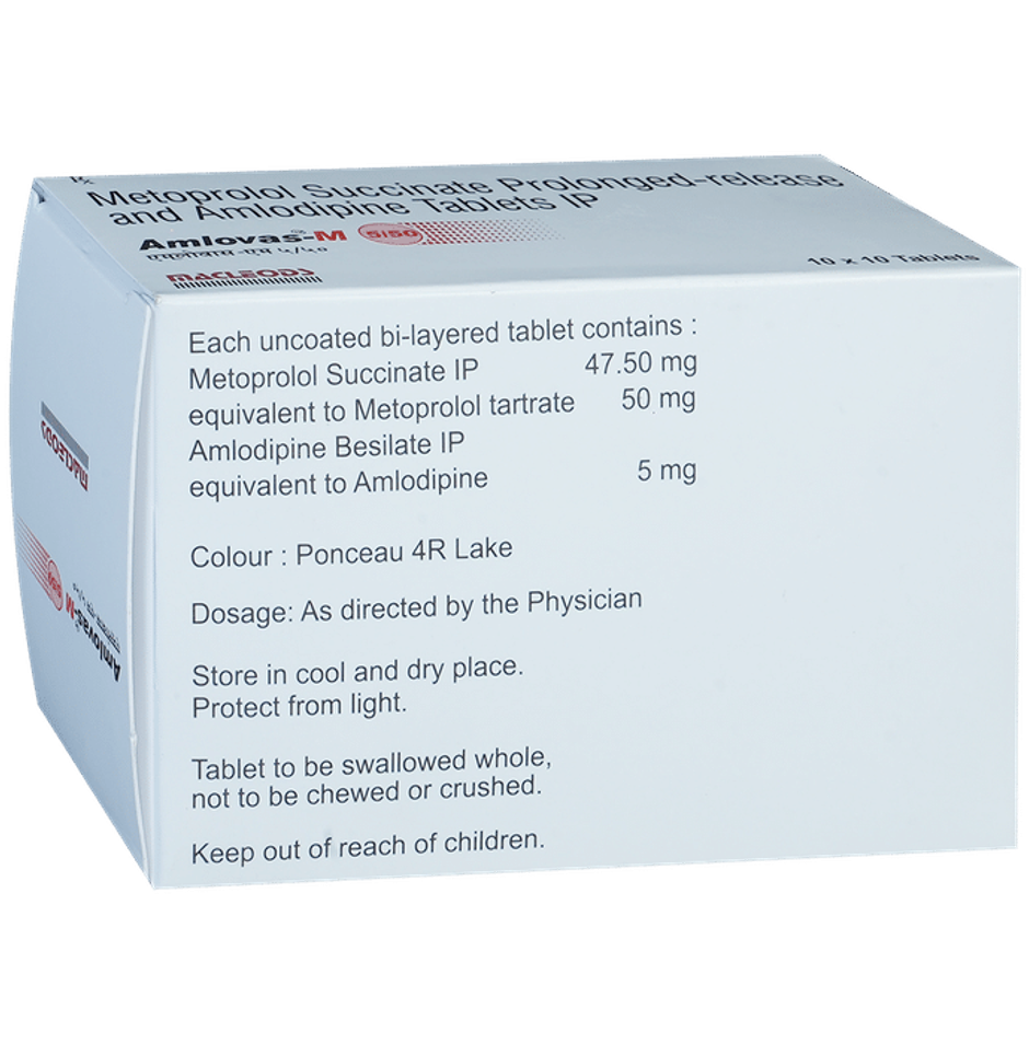 Amlovas-M 5/50 Tablet PR