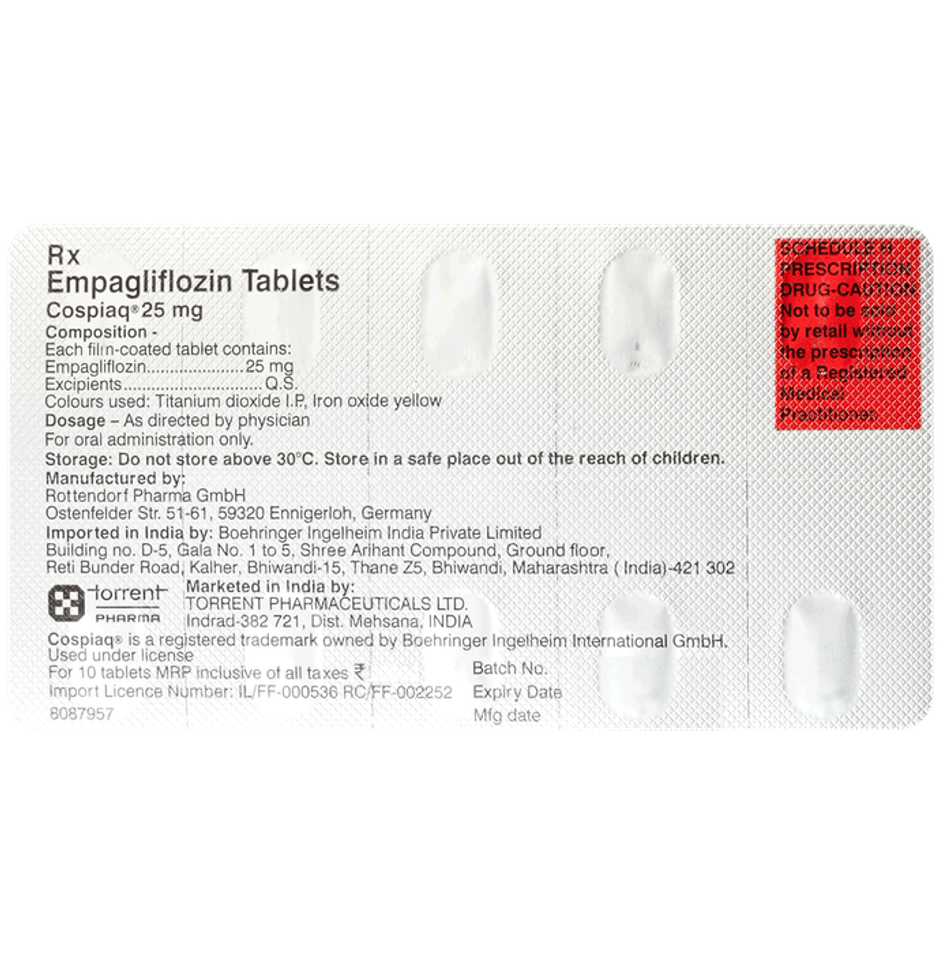 Cospiaq 25mg Tablet