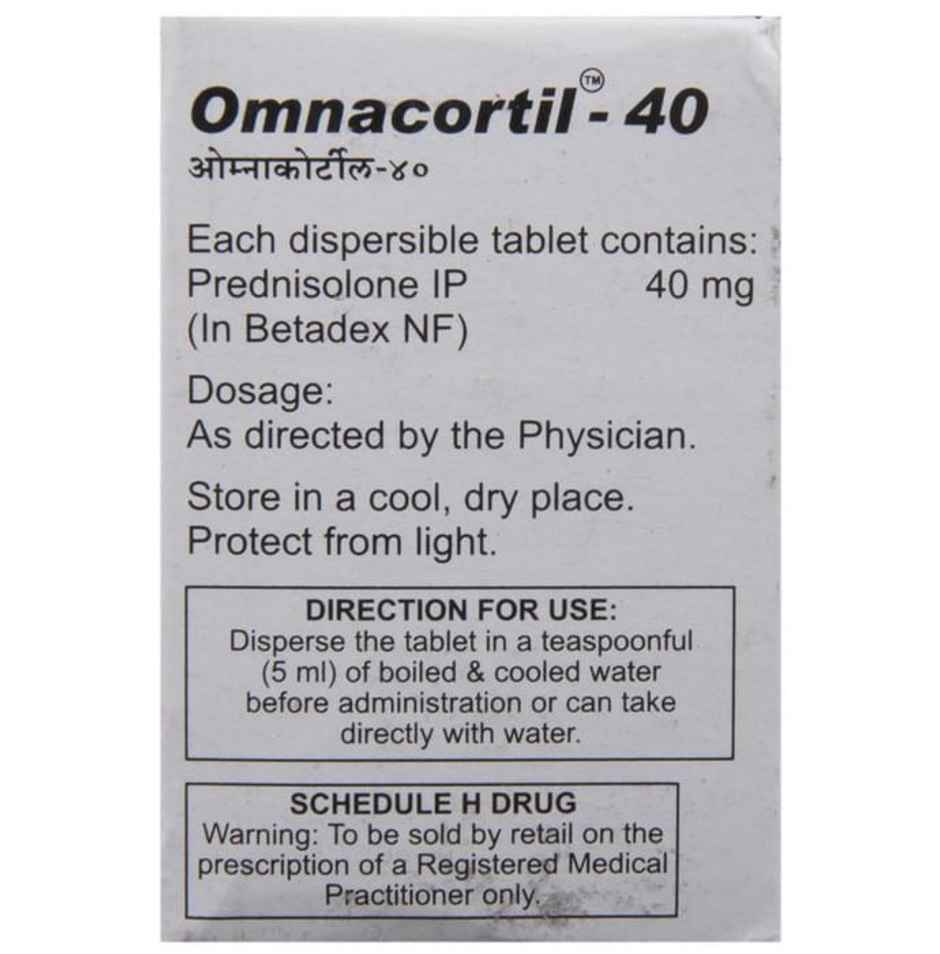 Omnacortil-40 Tablet DT