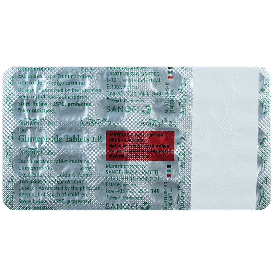 Amaryl 2mg Tablet