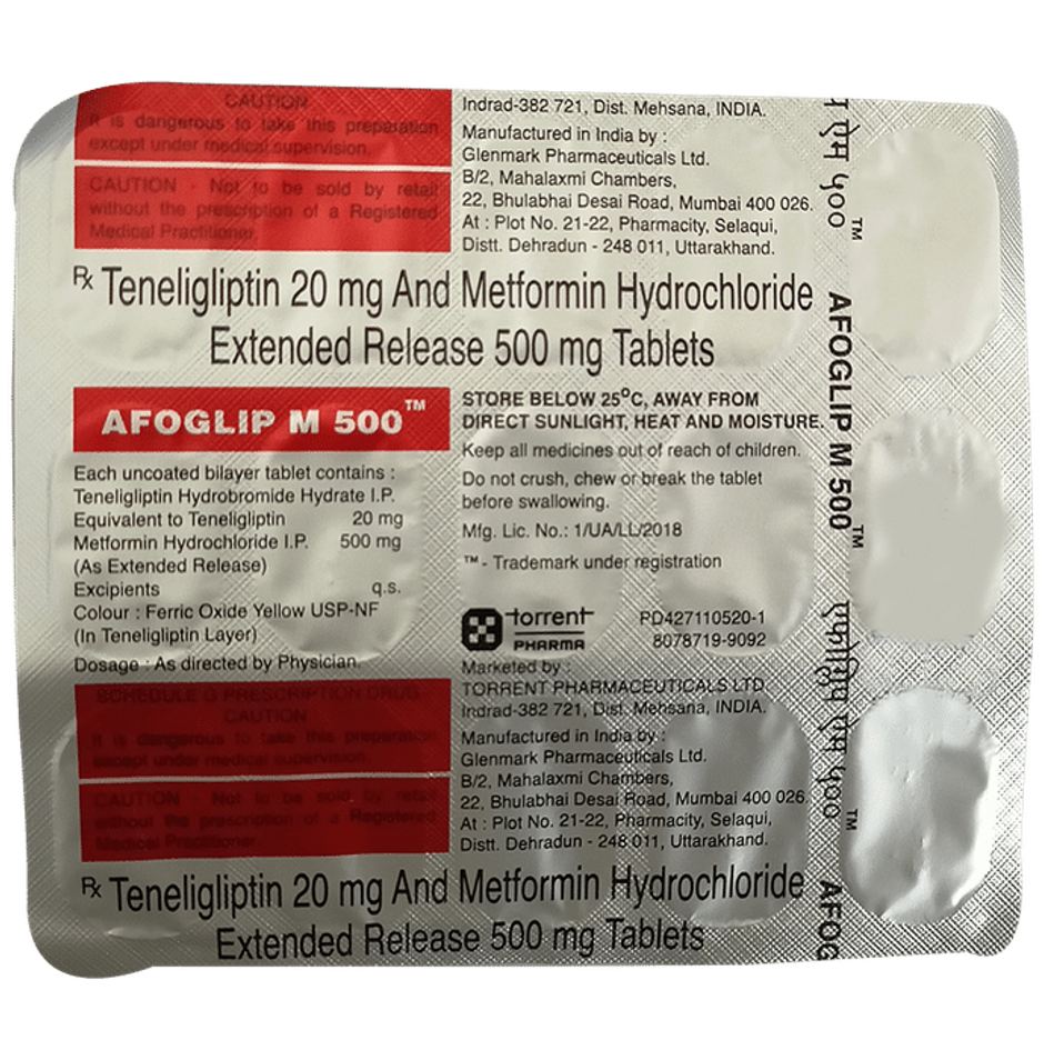 Afoglip M 500 Tablet ER