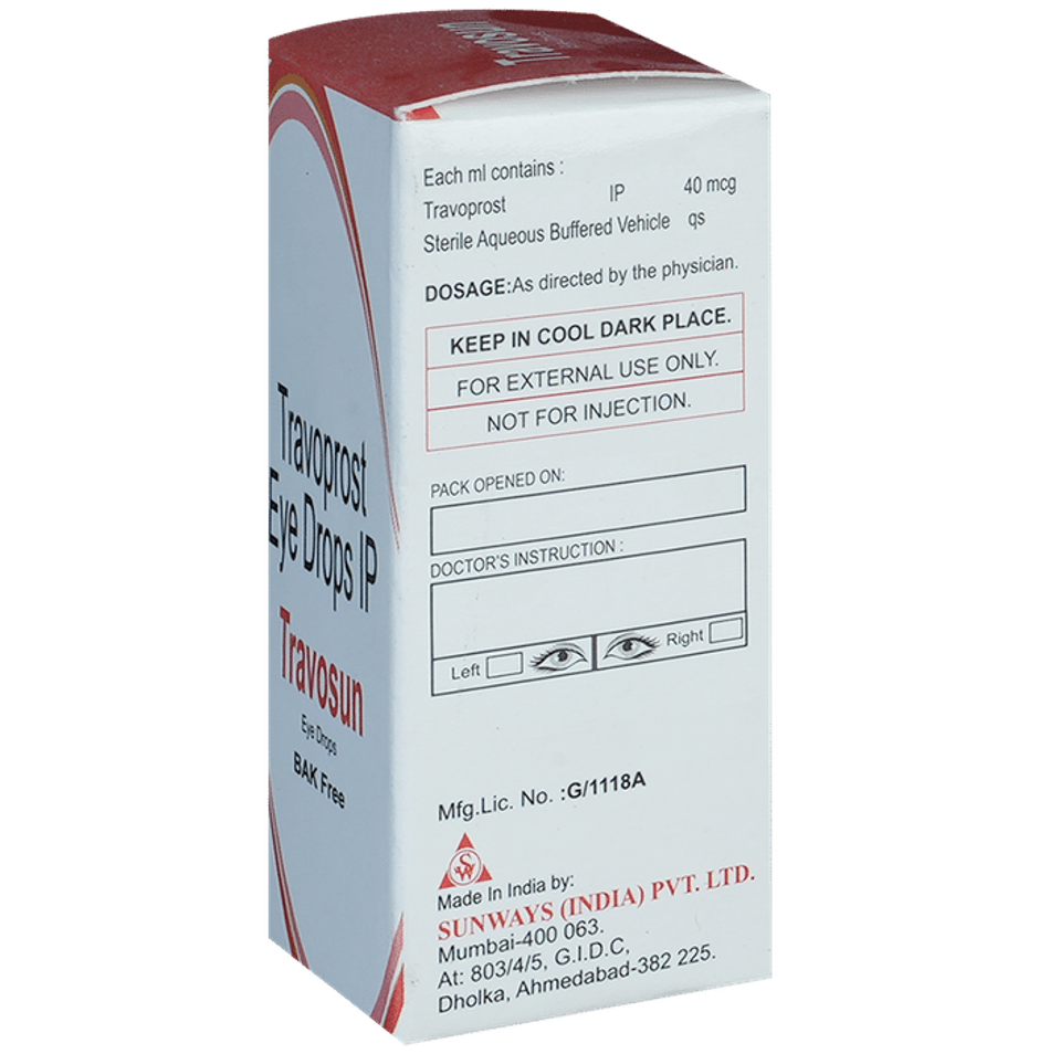 Travosun BAK Free Eye Drop