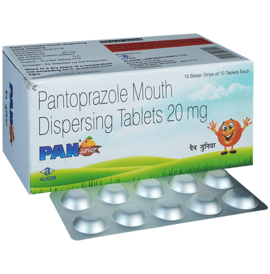Pan Junior Orange Flavour Tablet MD