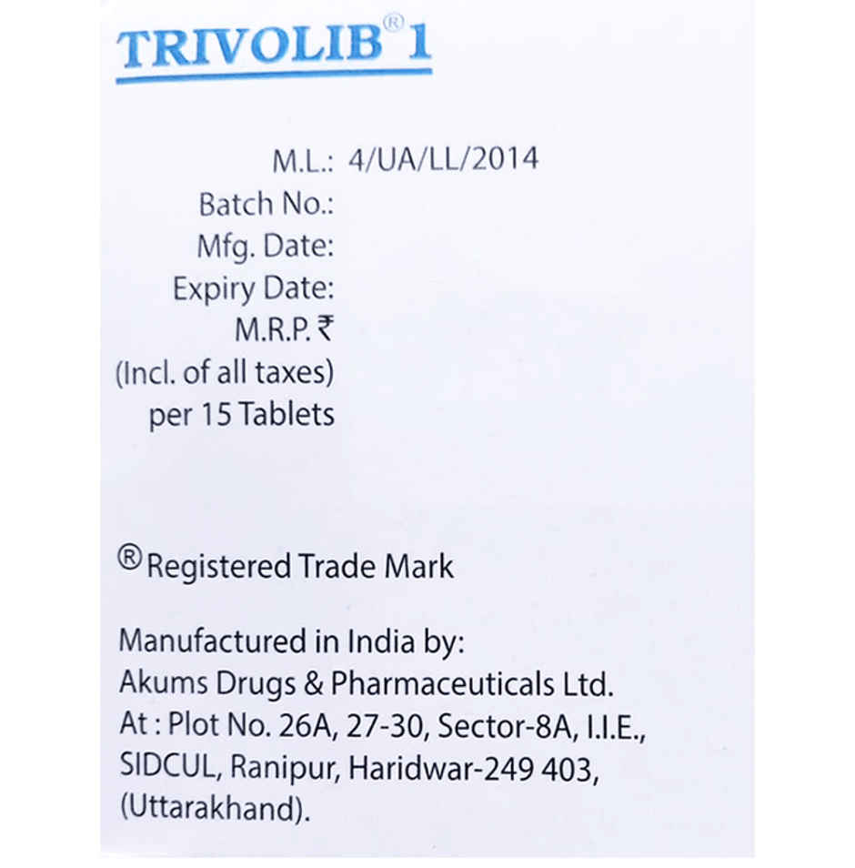 Trivolib 1 Tablet ER