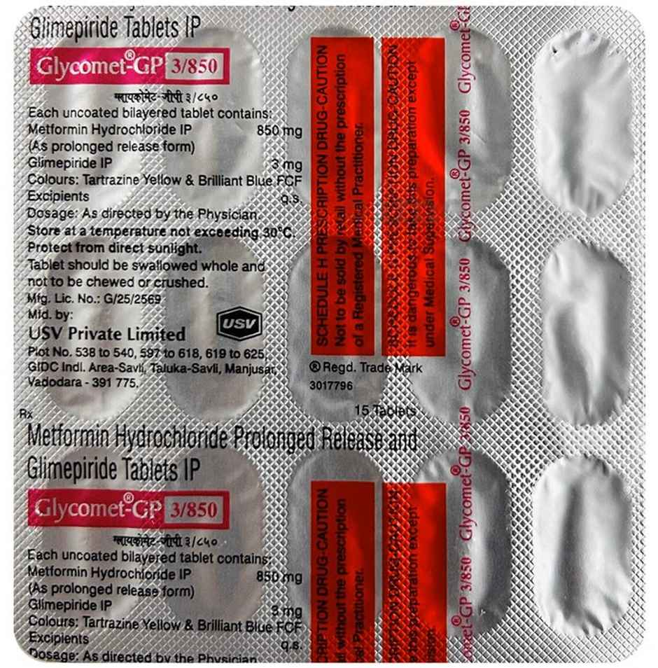 Glycomet-GP 3/850 Tablet PR