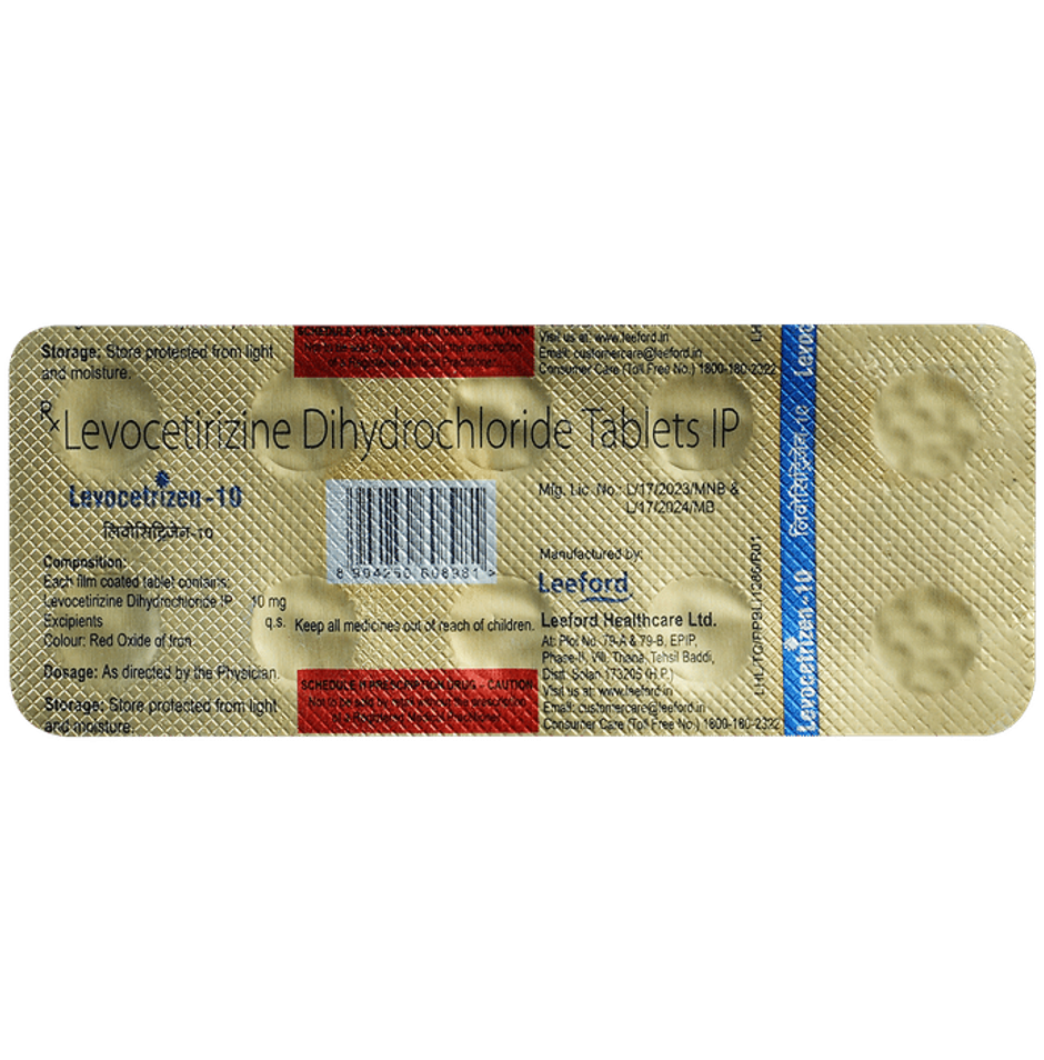 Levocetrizen-10 Tablet