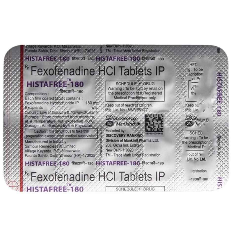 Histafree-180 Tablet