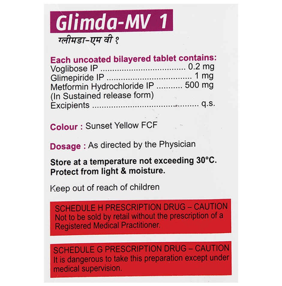 Glimda-MV 1 Tablet SR