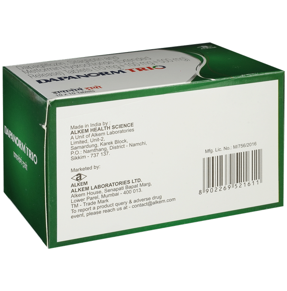 Dapanorm Trio Tablet ER