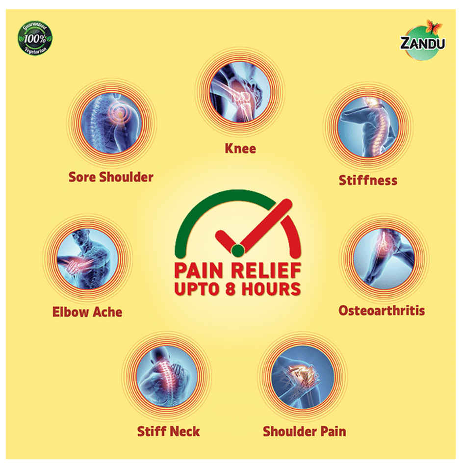 Zandu Ayurvedic Pain Relief Patch (Pack of 5 patches)