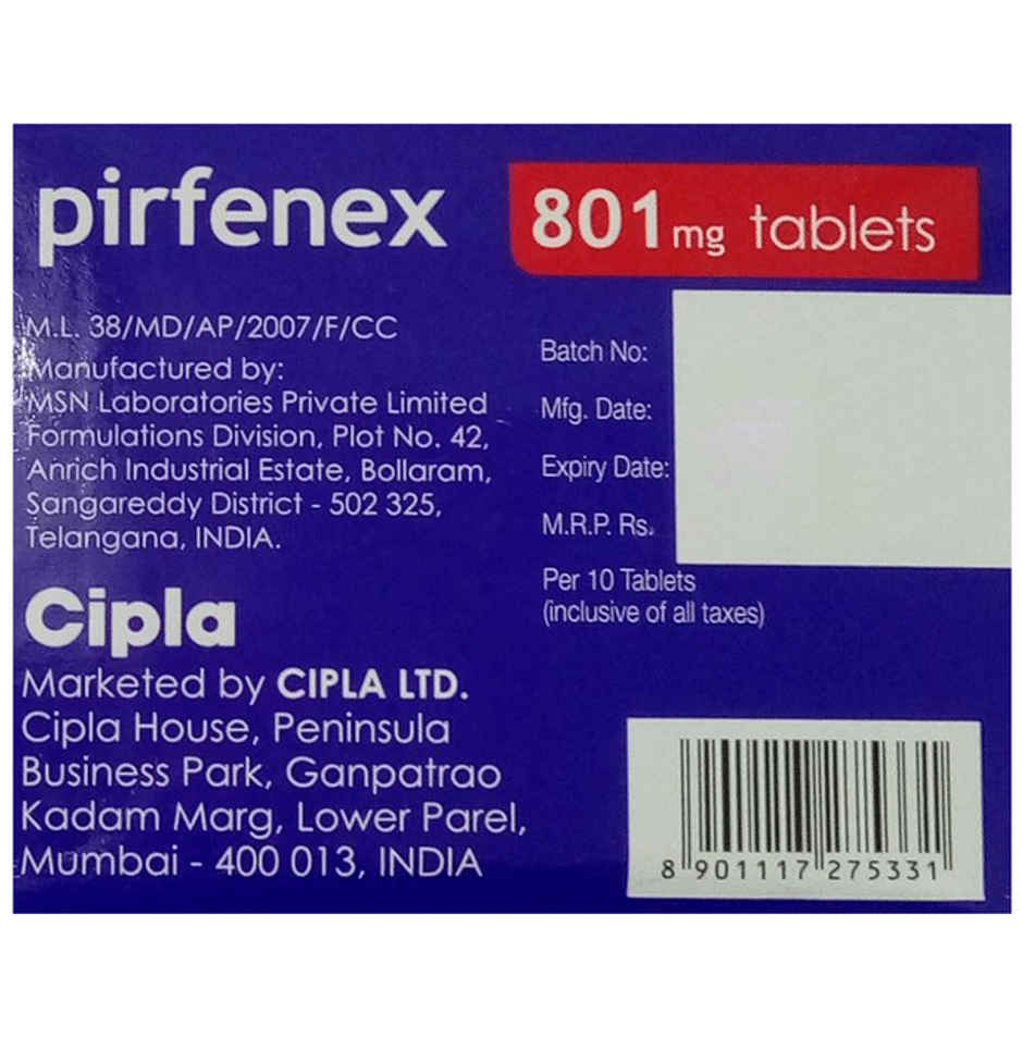 Pirfenex 801mg Tablet