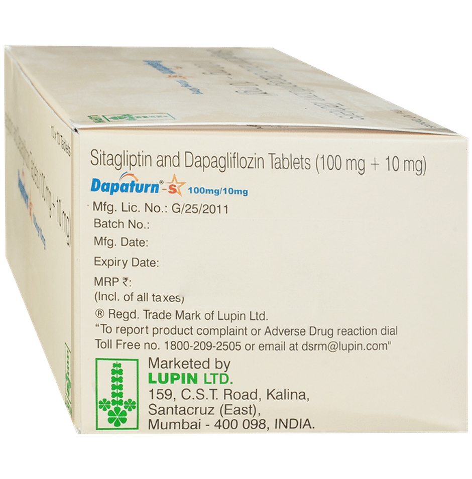 Dapaturn-S 100mg/10mg Tablet