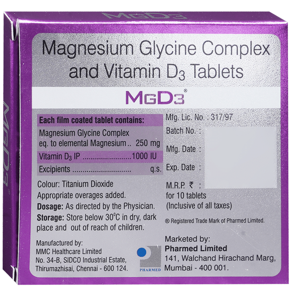 MGD3 Vitamin D3 Tablet