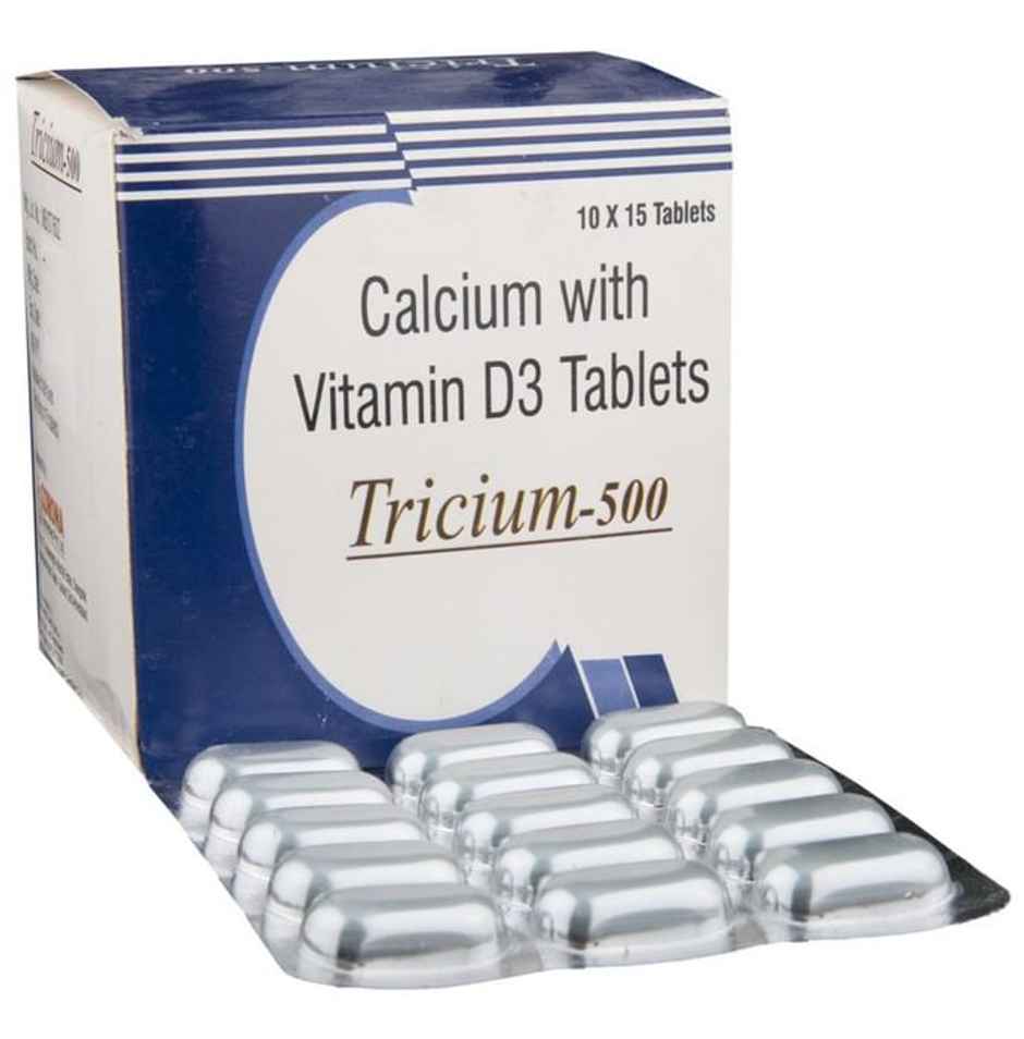 Tricium-500 Vitamin D3 Tablet