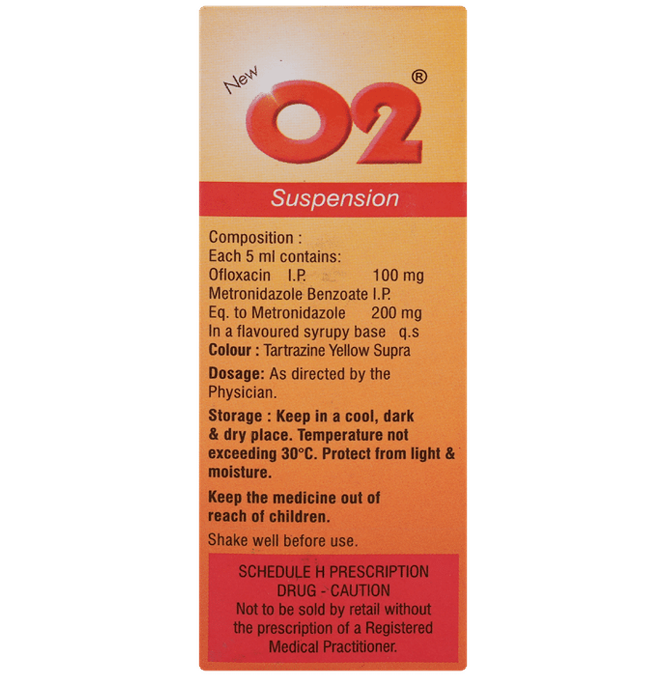 New O2 Delicious Mango Flavour Oral Suspension