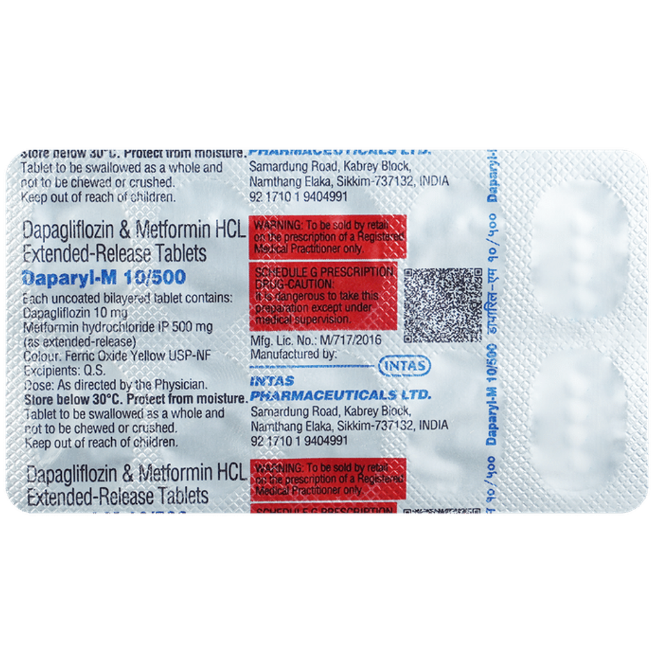 Daparyl-M 10/500 Tablet ER