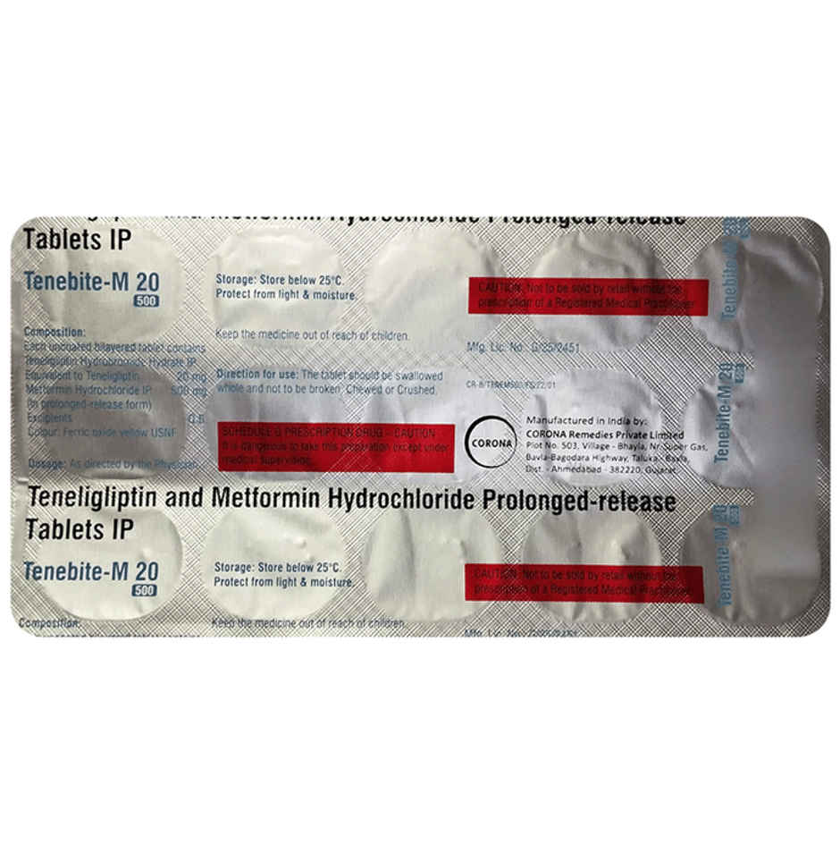Tenebite-M 20/500 Tablet PR