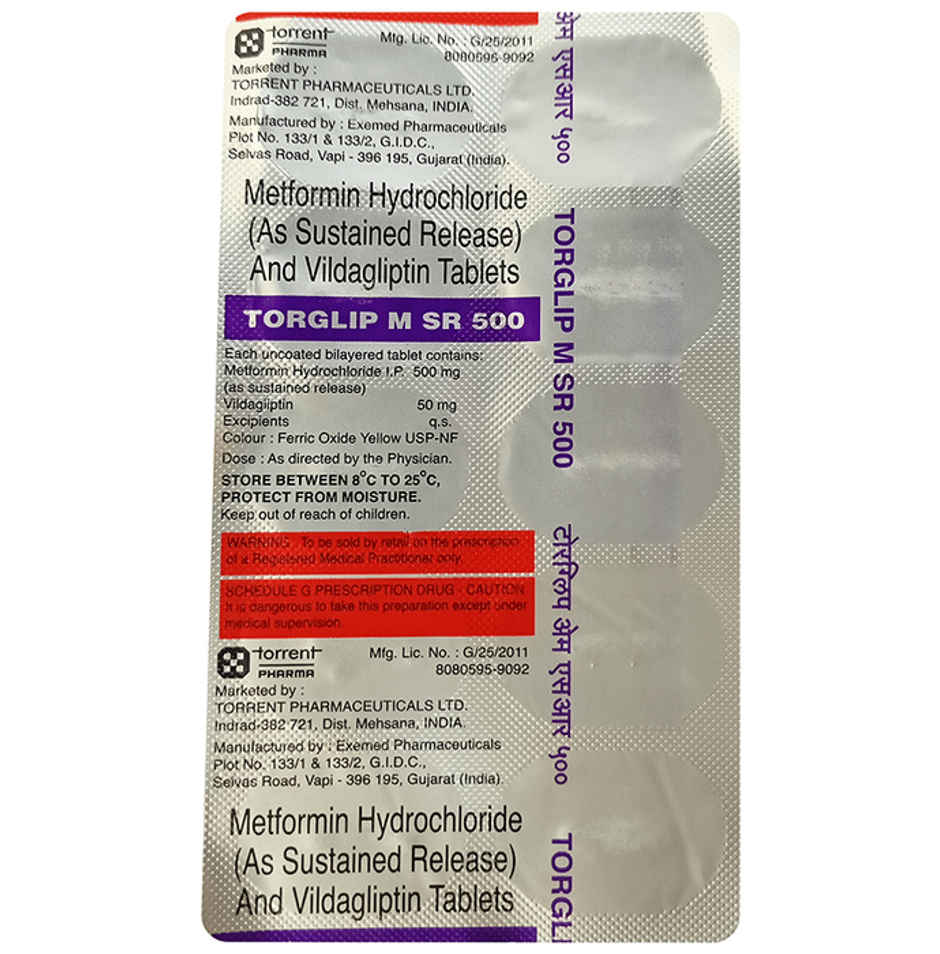 Torglip M SR 500 Tablet
