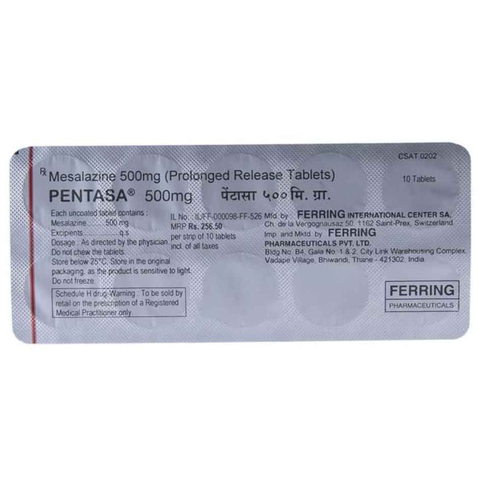 Pentasa 500mg Tablet PR